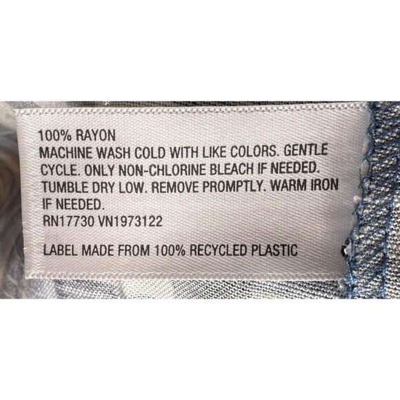 Ava & Viv Dress Womens Plus Size 2X Flutter Short Sleeve Tiered BLUE Gingham NWT - Picture 14 of 14